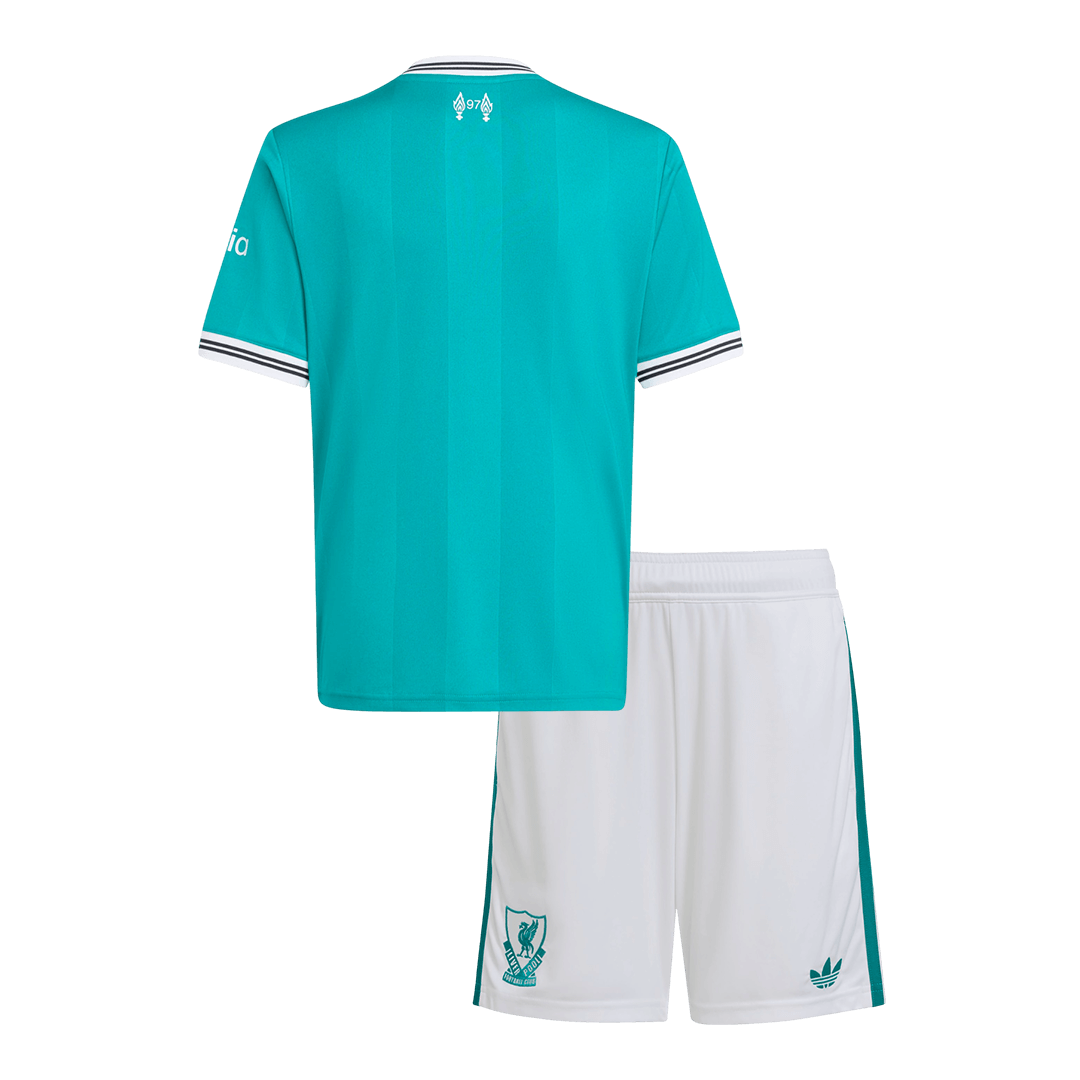 Set Tricouri Fotbal Liverpool Treilea 2025/26 Pentru Copii