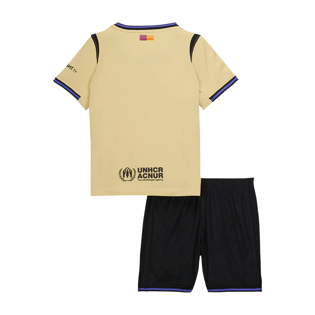 Set Tricouri Fotbal Barcelona Deplasare 2025/26 Pentru Copii