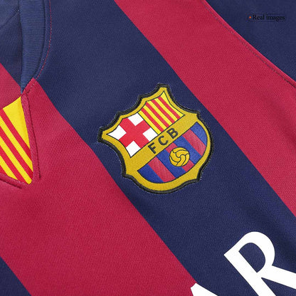 Tricouri Fotbal Vintage Barcelona MESSI #10 Acasă 2014/15
