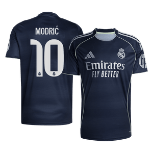 Tricouri Fotbal Real Madrid MODRIĆ #10 Deplasare 2025/26 (mărime mare) - Premium