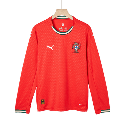Tricouri Fotbal Portugalia RONALDO #7 Acasă 2025 Mânecă Lungă (mărime mare)
