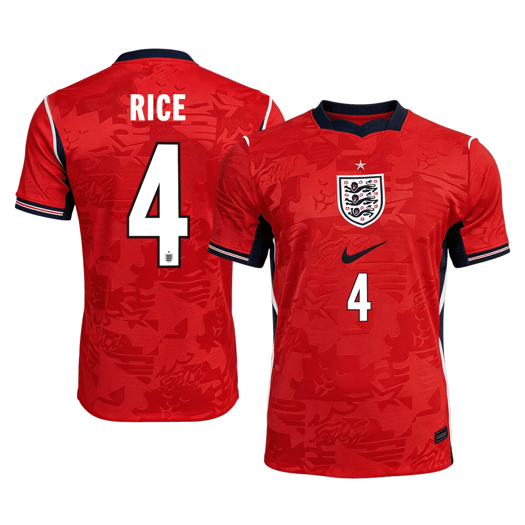Tricouri Fotbal Anglia RICE #4 Deplasare Cupa Mondială 2026