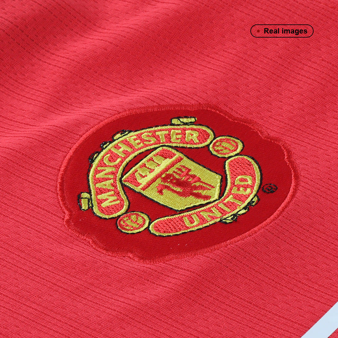 Tricouri Fotbal Vintage Manchester United ROONEY #10 Acasă 2007/08