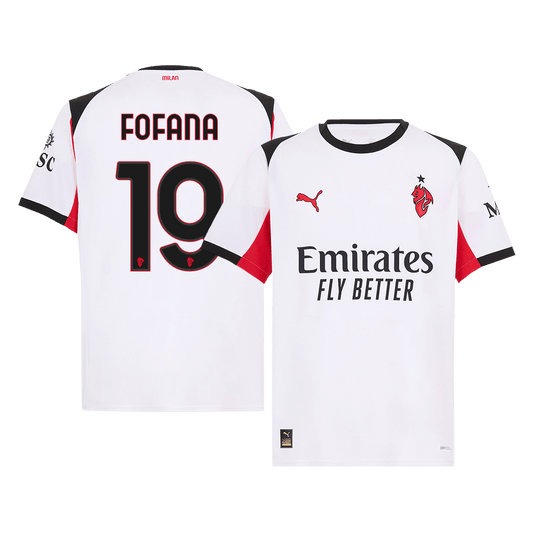 Tricouri Fotbal AC Milan FOFANA #19 Deplasare 2025/26