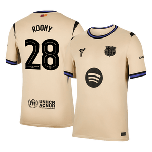 Tricouri Fotbal Barcelona ROONY #28 Deplasare 2025/26