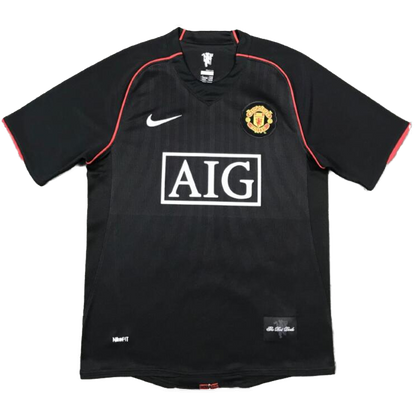 Tricouri Fotbal Vintage Manchester United SCHOLES #18 Deplasare 2007/08