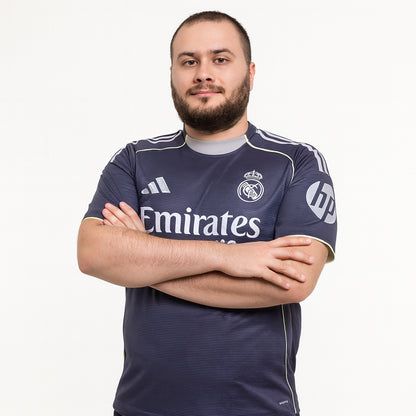 Tricouri Fotbal Real Madrid Deplasare 2025/26 (mărime mare) - Premium