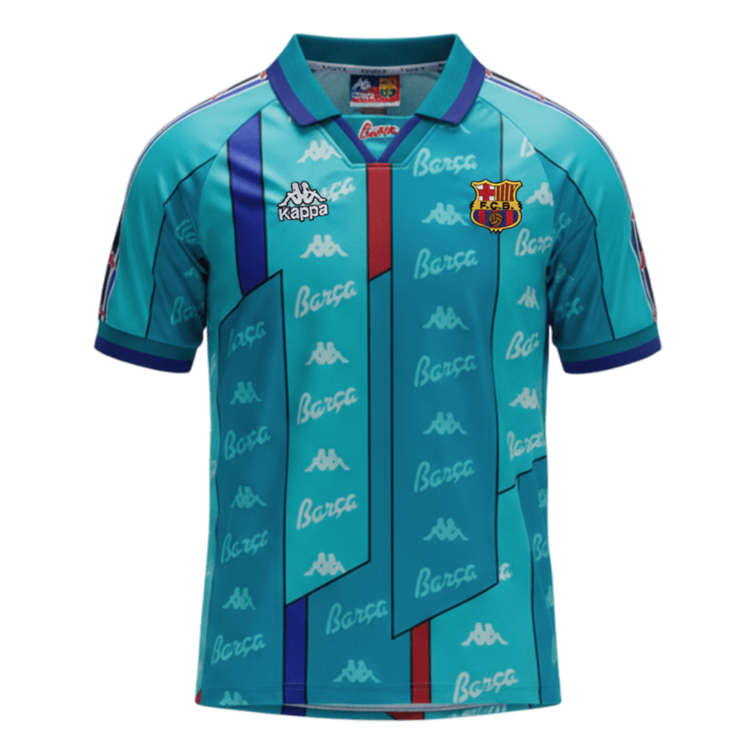 Tricouri Fotbal Vintage Barcelona Deplasare 1996/97