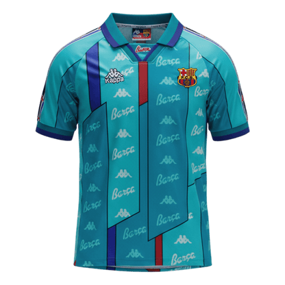 Tricouri Fotbal Vintage Barcelona Deplasare 1996/97
