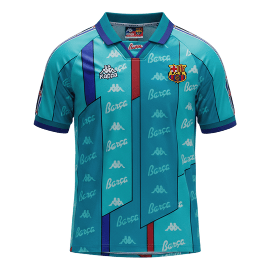 Tricouri Fotbal Vintage Barcelona Deplasare 1996/97