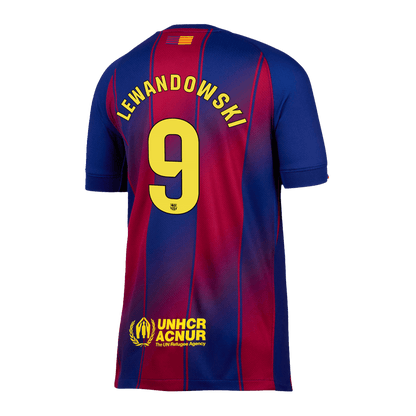Tricouri Fotbal Barcelona LEWANDOWSKI #9 Acasă 2025/26 - Premium (mărime mare)