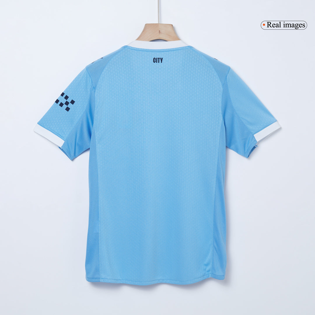Tricouri Fotbal Manchester City HAALAND #9 Acasă 2025/26 Authentic