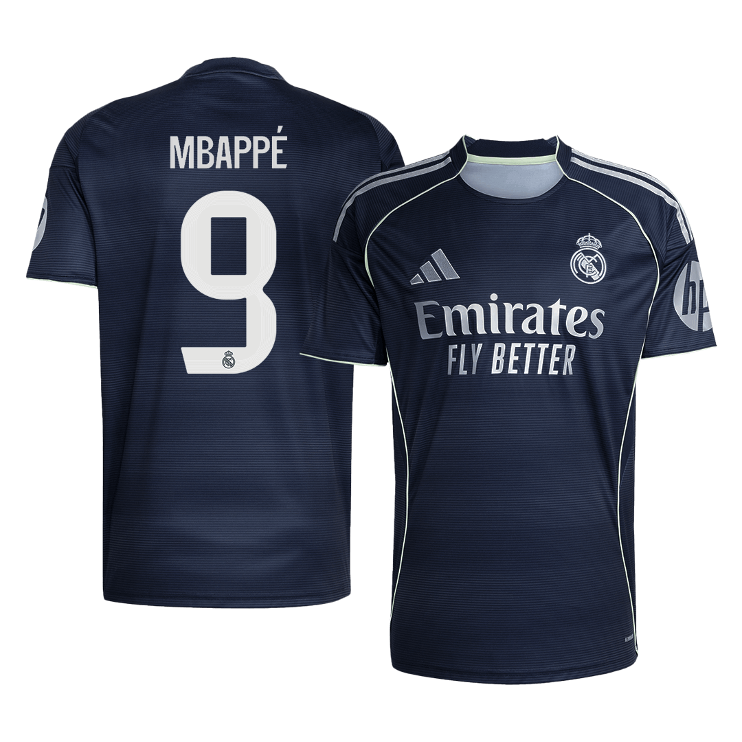 Tricouri Fotbal Real Madrid MBAPPÉ #9 Deplasare 2025/26 - Premium
