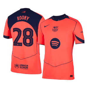 Tricouri Fotbal Barcelona ROONY #28 Treilea 2025/26 Authentic