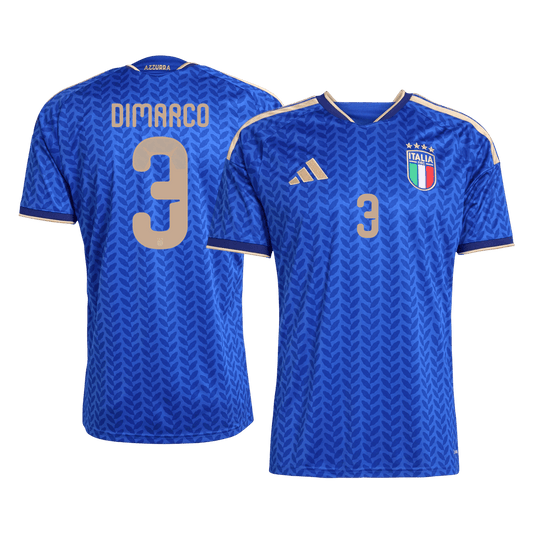 Tricouri Fotbal Italia DIMARCO #3 Acasă Cupa Mondială 2026 - Premium