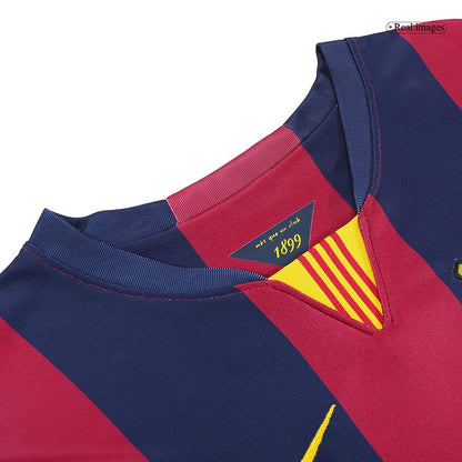 Tricouri Fotbal Vintage Barcelona MESSI #10 Acasă 2014/15