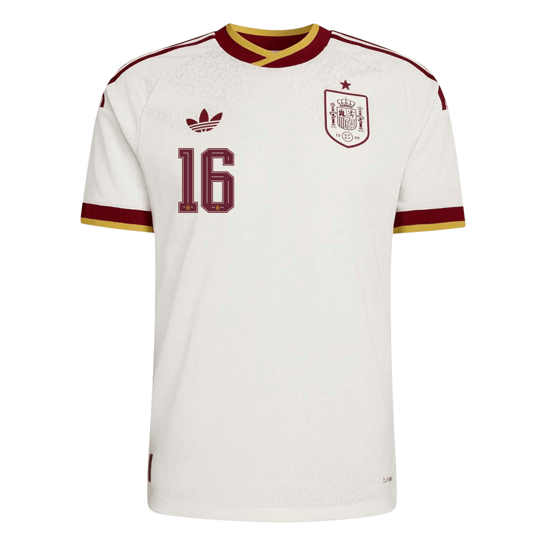 Tricouri Fotbal Spania RODRIGO #16 Deplasare Cupa Mondială 2026 Authentic