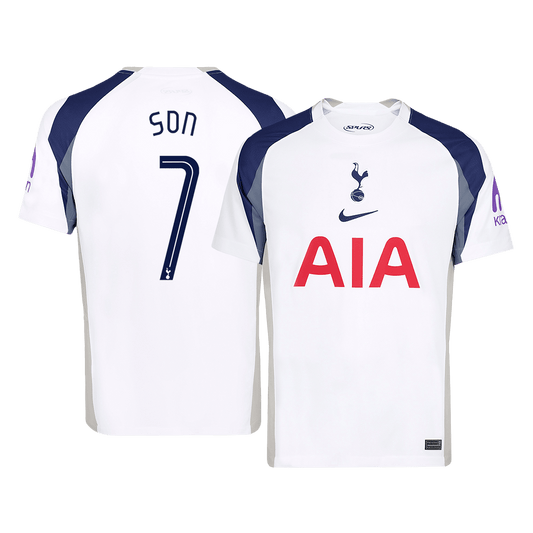 Tricouri Fotbal Tottenham Hotspur SON #7 Acasă 2025/26 - UCL (mărime mare)