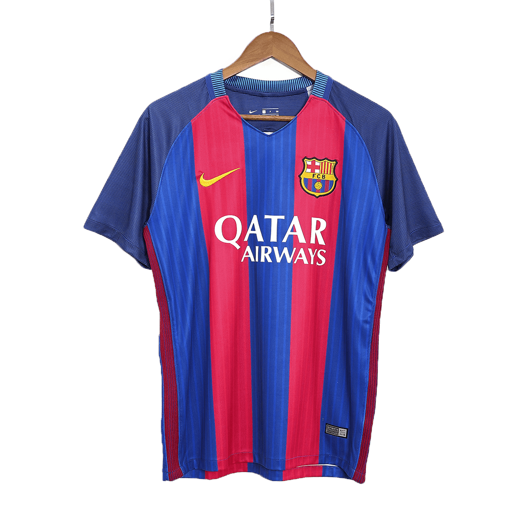 Tricouri Fotbal Vintage Barcelona Acasă 2016/17