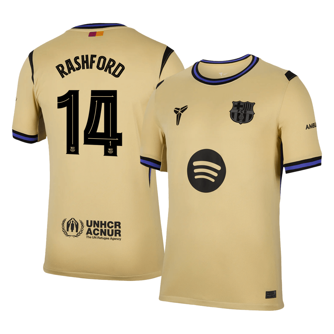 Tricouri Fotbal Barcelona RASHFORD #14 Deplasare 2025/26 - UCL (mărime mare)