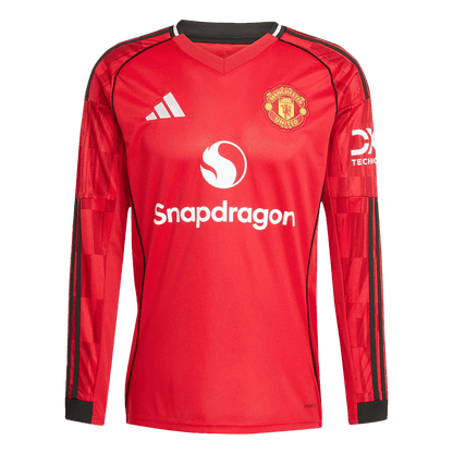 Tricouri Fotbal Manchester United Acasă 2025/26 Mânecă Lungă