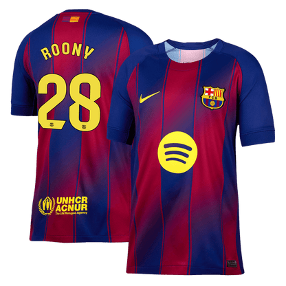 Tricouri Fotbal Barcelona ROONY #28 Acasă 2025/26 - Premium