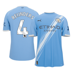 Tricouri Fotbal Manchester City REIJNDERS #4 Acasă 2025/26 - Premium