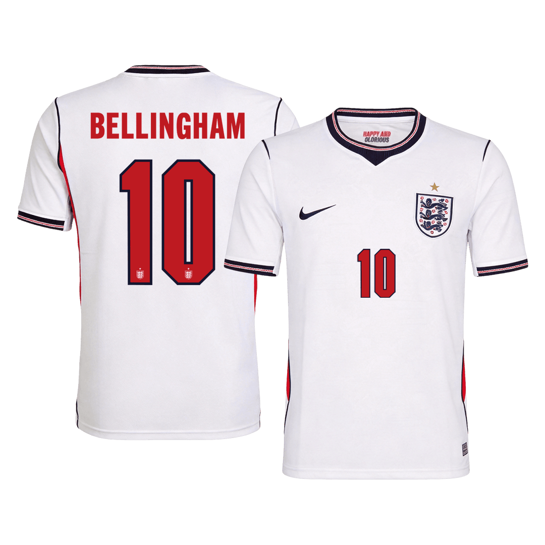 Tricouri Fotbal Anglia BELLINGHAM #10 Acasă Cupa Mondială 2026
