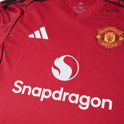 Tricouri Fotbal Manchester United B.FERNANDES #8 Acasă 2025/26 - Premium