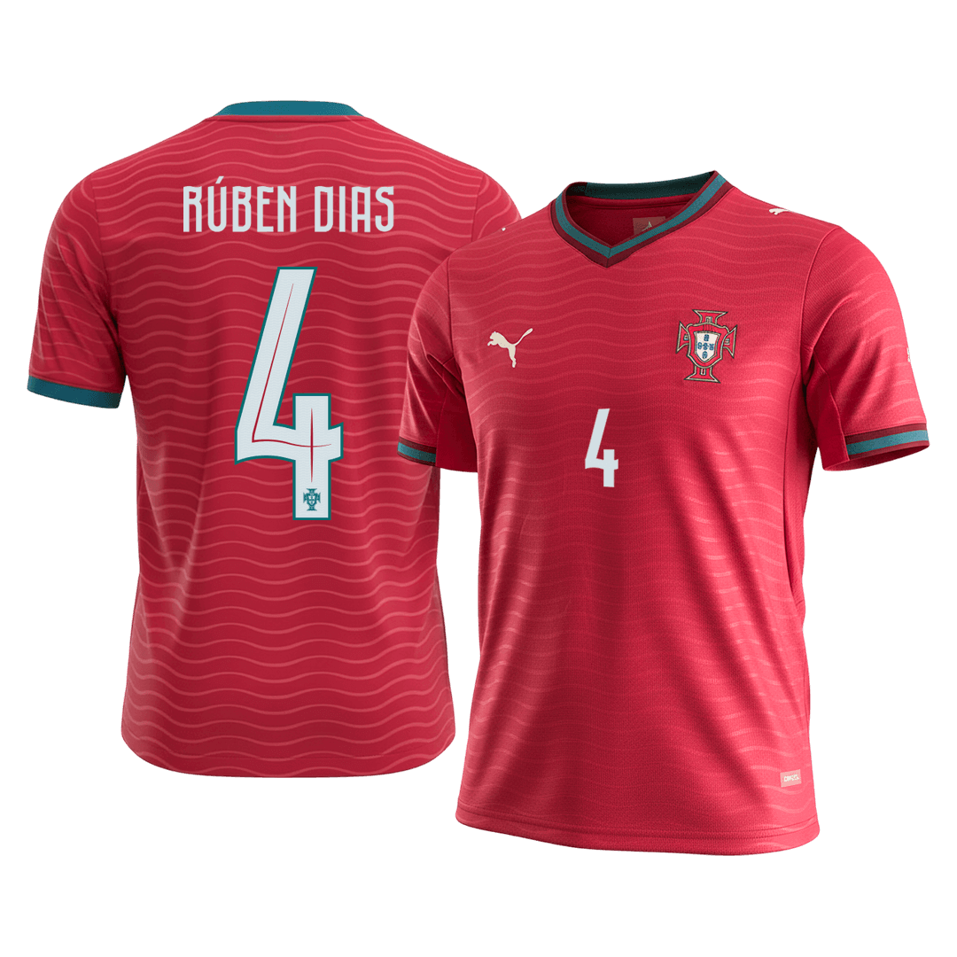 Tricouri Fotbal Portugalia RÚBEN DIAS #4 Acasă Cupa Mondială 2026