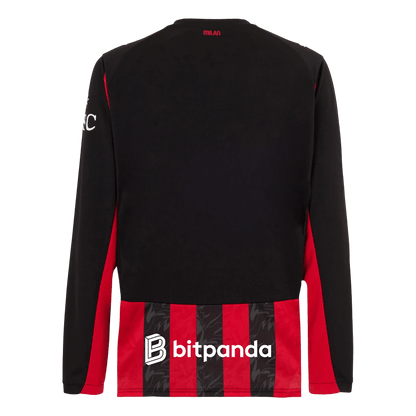 Tricouri Fotbal AC Milan Acasă 2025/26 Mânecă Lungă