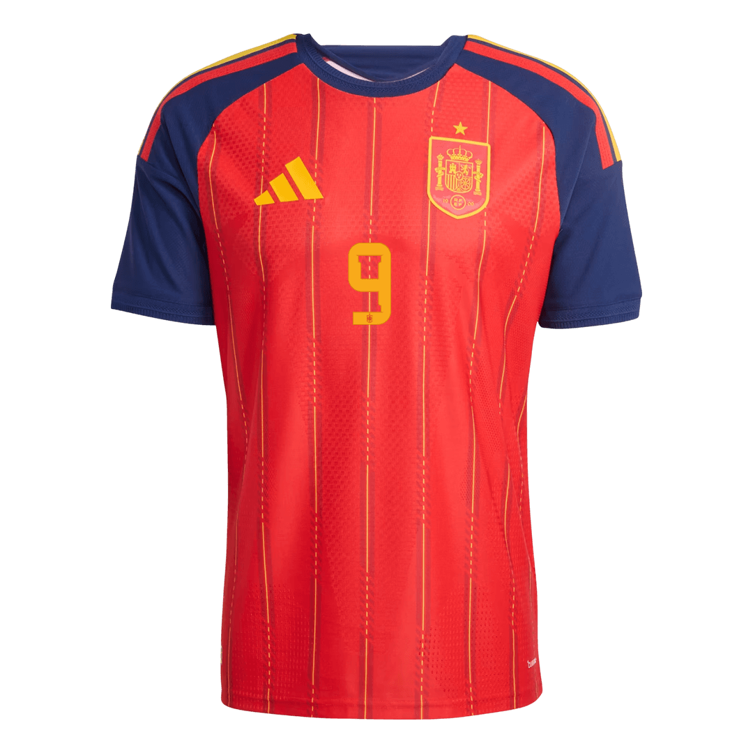 Tricouri Fotbal Spania GAVI	 #9 Acasă Cupa Mondială 2026 Authentic