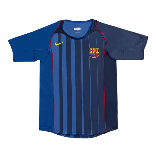 Tricouri Fotbal Vintage Barcelona Deplasare 2004/05
