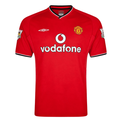 Tricouri Fotbal Vintage Manchester United Acasă 2000/02