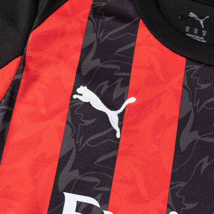 Set Tricouri Fotbal AC Milan Acasă 2025/26 Pentru Copii