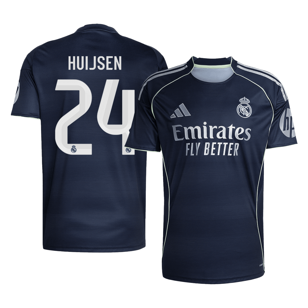 Tricouri Fotbal Real Madrid HUIJSEN #24 Deplasare 2025/26 - Premium