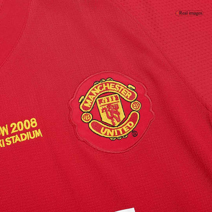 Tricouri Fotbal Vintage Manchester United ROONEY #10 Acasă 2007/08 - UCL Final