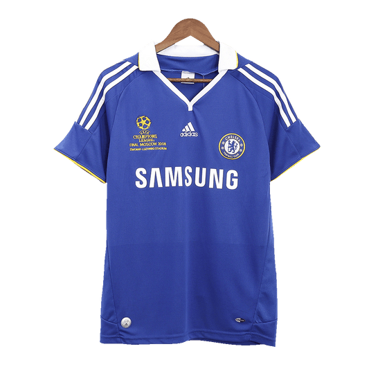 Tricouri Fotbal Vintage Chelsea Acasă 2008 - UCL Final (mărime mare)