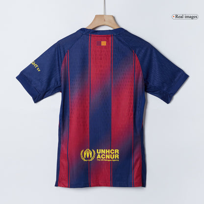 Tricouri Fotbal Barcelona F.DE JONG #21 Acasă 2025/26 Authentic - UCL