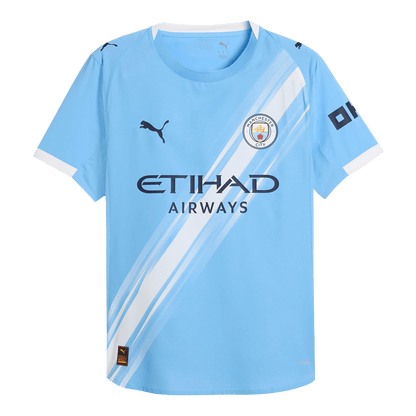 Tricouri Fotbal Manchester City DE BRUYNE #17 Acasă 2025/26 Authentic