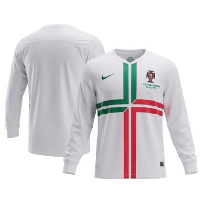 Tricouri Fotbal Vintage Portugalia Deplasare 2012 Mânecă Lungă