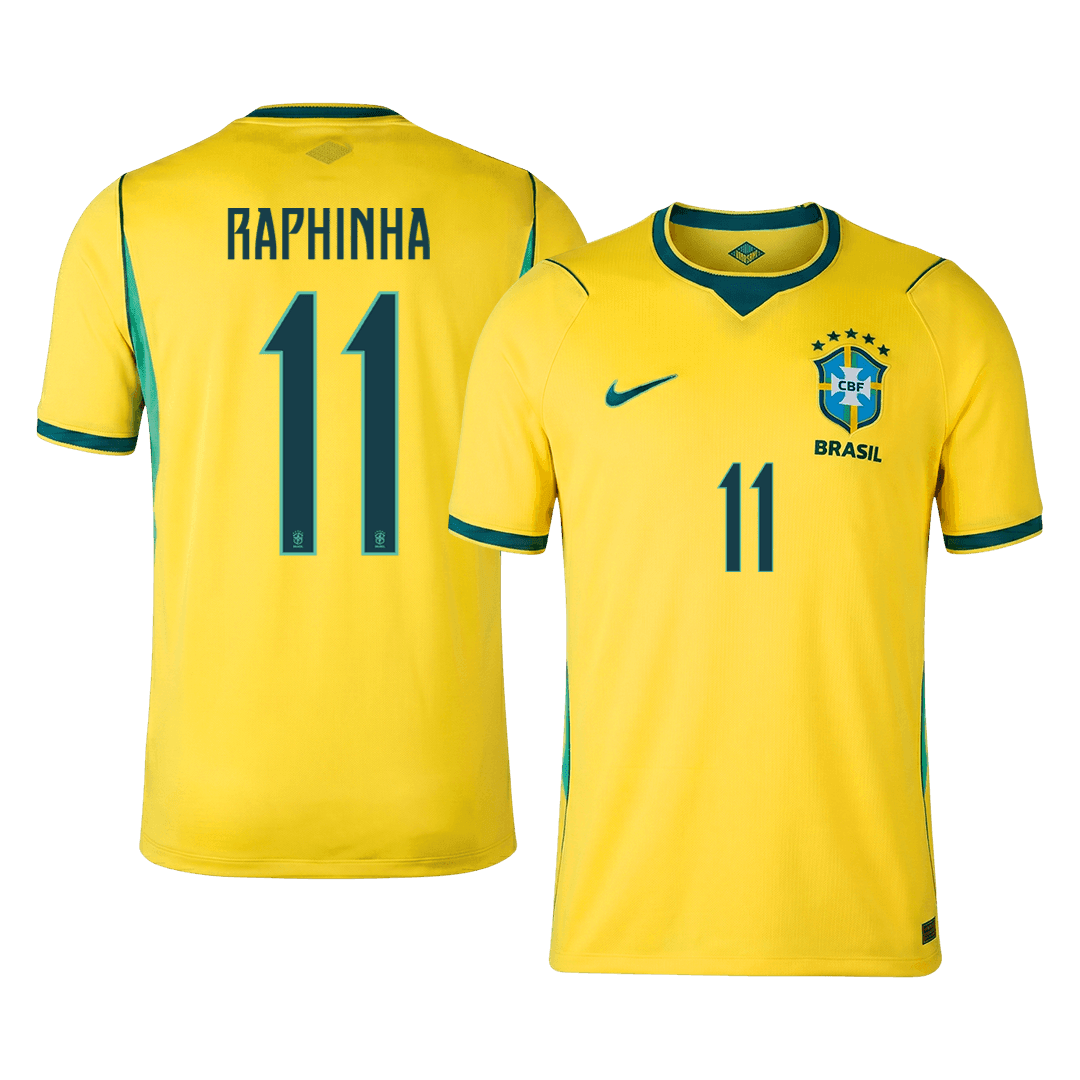 Tricouri Fotbal Brazilia RAPHINHA #11 Acasă Cupa Mondială 2026 - Premium