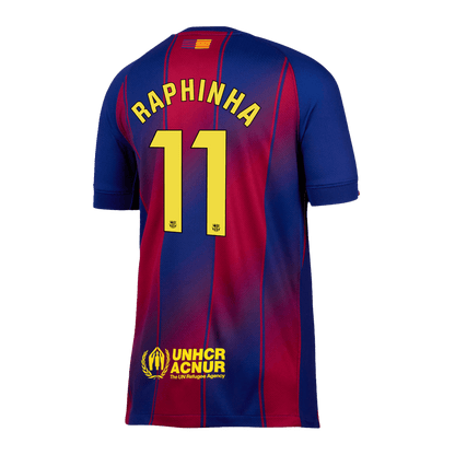 Tricouri Fotbal Barcelona RAPHINHA #11 Acasă 2025/26 - Premium
