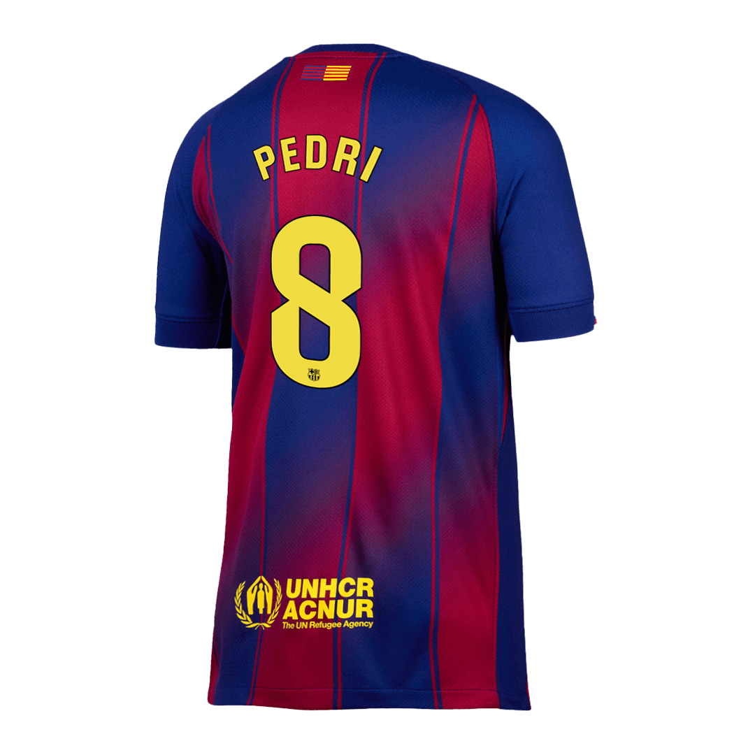 Tricouri Fotbal Barcelona PEDRI #8 Acasă 2025/26 - Premium