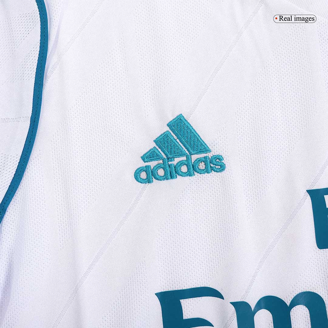 Tricouri Fotbal Vintage Real Madrid BENZEMA #9 Acasă 2017/18