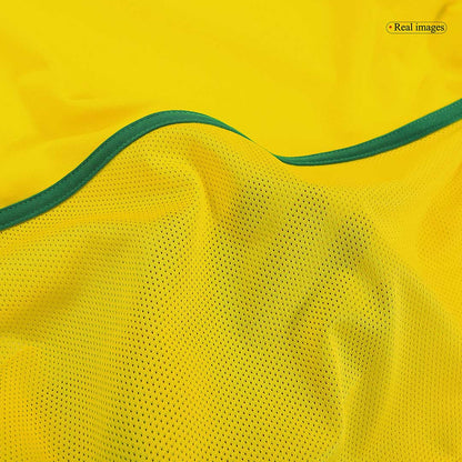 Tricouri Fotbal Vintage Brazilia CAFU #2 Acasă 2002/03