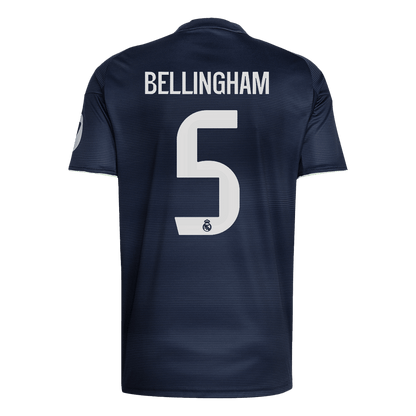 Tricouri Fotbal Real Madrid BELLINGHAM #5 Deplasare 2025/26 - Premium