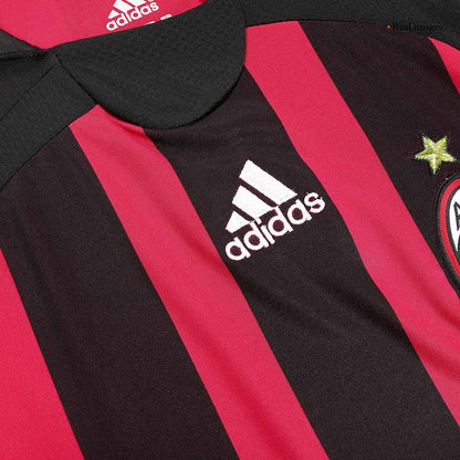 Tricouri Fotbal Vintage AC Milan MALDINI #3 Acasă 2006/07