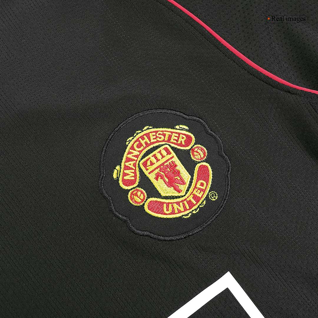 Tricouri Fotbal Vintage Manchester United RONALDO #7 Deplasare 2007/08 Mânecă Lungă