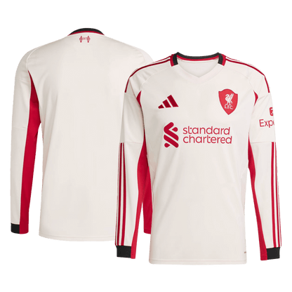 Tricouri Fotbal Liverpool Deplasare 2025/26 Mânecă Lungă